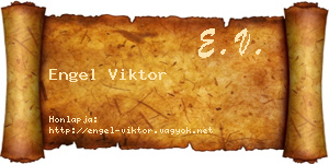 Engel Viktor névjegykártya